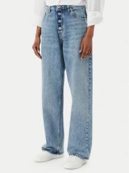 HUGO Jeansy Leni 50559617 Niebieski Loose Fit. Niebieskie jeansy Hugo, bez wzorów, z bawełny. Za 449.99 zł.