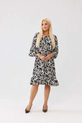 Elegancka czarno biała sukienka Selina PLUS SIZE XXL OVERSIZE JESIEŃ. Białe sukienki Moda Size Plus Iwanek, na co dzień, plus size, bez wzorów, ze skóry, eleganckie, bez kołnierzyka, plus size, bez ramiączek, mini, dopasowane. Za 259.90 zł.