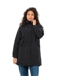 Jack Wolfskin Parka w kolorze czarnym rozmiar: XS. Czarne płaszcze Jack Wolfskin, xs, bez wzorów, z polaru, bez kaptura. Za 594.39 zł.