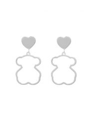 TOUS Kolczyki New Silueta 1000119400 Srebrny. Szare kolczyki tous, srebrne. Za 359.99 zł.