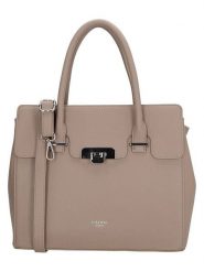 Charm Torebka "Soho" w kolorze beżowym - 30 x 25 x 13 cm rozmiar: onesize. Brązowe torebki klasyczne Charm, bez wzorów, z materiału, przez ramię, bez dodatków. Za 130.99 zł.