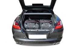 Torby Do Bagażnika Porsche Panamera 2010-2016 4Szt Kjust. Czarne torby podróżne KJUST, bez wzorów, z kauczuku. Za 974.00 zł.