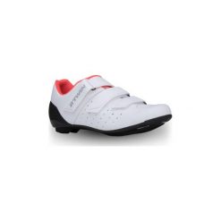 Buty na rower ROADRACING 500. Czerwone buty treningowe B'TWIN, bez wzorów, z poliamidu, bez zapięcia, rowerowe. Za 219.99 zł.