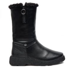 Botki Caprice. Czarne botki Caprice, bez wzorów, bez obcasa, na płaskiej podeszwie, bez zapięcia. Za 319.99 zł.