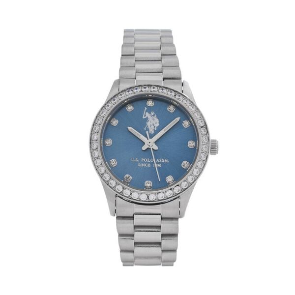 Zegarek U.S. Polo Assn. Szare zegarki U.S. Polo Assn., srebrne. Za 699.99 zł.