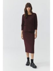 TATUUM Spódnica "Gemeta" w kolorze brązowym rozmiar: XS. Brązowe spódnice Tatuum, xs, bez wzorów, midi. Za 121.80 zł.