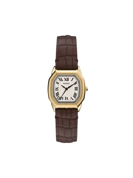 Fossil Zegarek Harlow ES5426 Brązowy. Brązowe, analogowe zegarki Fossil. Za 599.99 zł.