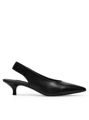 Gino Rossi Sandały LAURA-112819 Czarny. Czarne sandały Gino Rossi, bez wzorów, ze skóry, bez obcasa, na szpilce, bez zapięcia. Za 299.99 zł.