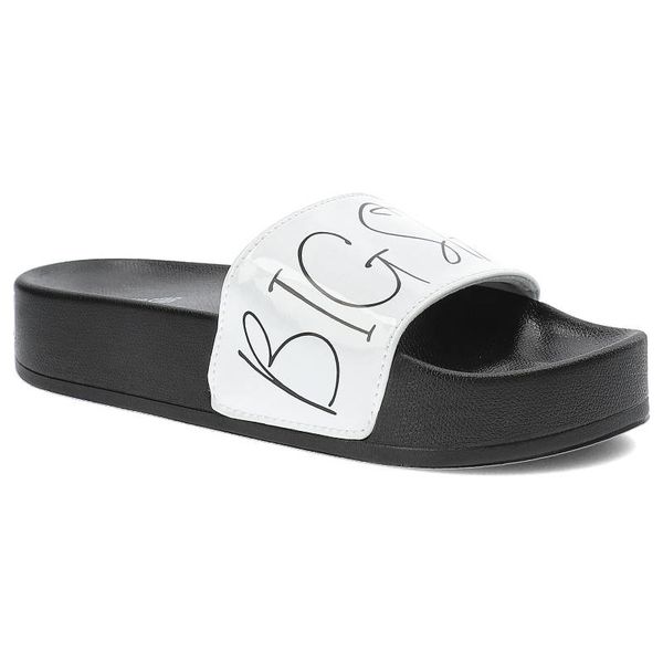 Białe Klapki Big Star Modne Buty Na Lato. Białe klapki BIG STAR, bez wzorów, retro, bez obcasa, bez zapięcia. Za 99.99 zł.