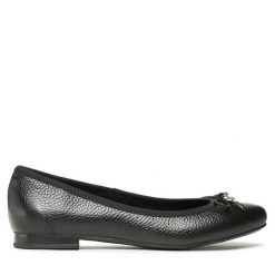 Baleriny Ryłko. Czarne baleriny Ryłko, bez wzorów, bez obcasa, bez zapięcia. Za 339.99 zł.