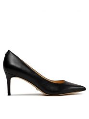 Guess Szpilki Bravo4 FLPBV4 LEA08 Czarny. Czarne szpilki Guess, z aplikacjami, ze skóry, bez obcasa, na szpilce, bez zapięcia. Za 429.99 zł.