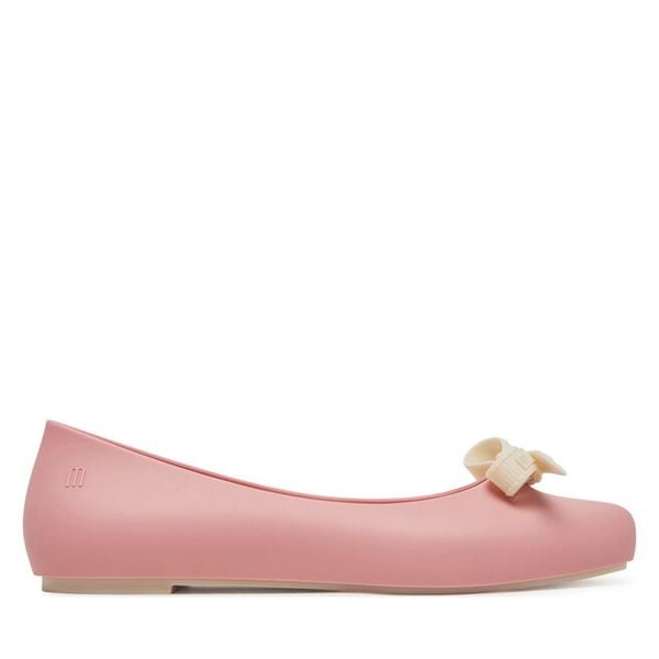 Baleriny Melissa. Czerwone baleriny Melissa, bez wzorów, bez obcasa, bez zapięcia. Za 151.99 zł.