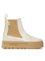 Puma Sztyblety Mayze Chelsea Jelly Wns 393626 03 Biały. Białe botki Puma, bez wzorów, ze skóry, bez obcasa, na płaskiej podeszwie, bez zapięcia. Za 359.99 zł.