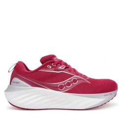 Buty do biegania Saucony. Czerwone buty do biegania Saucony, bez wzorów, bez zapięcia, do biegania. Za 579.99 zł.