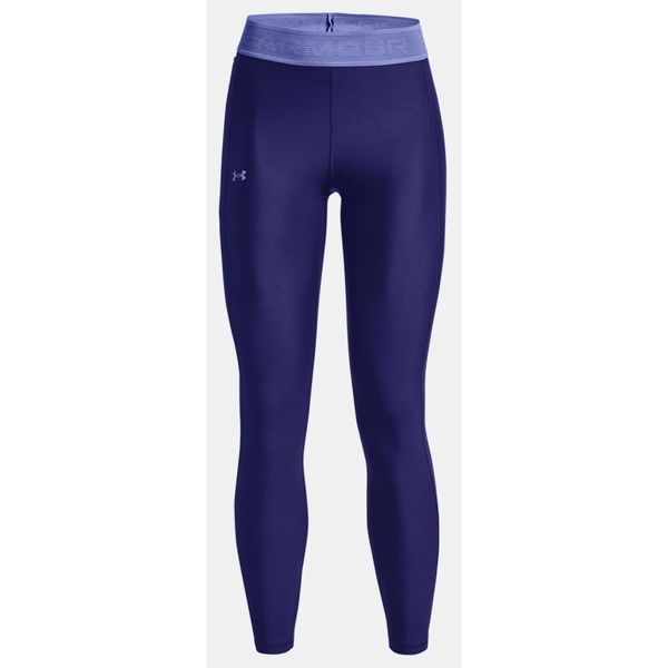 Legginsy sportowe damskie UNDER ARMOUR BRENDED WB LEG. Niebieskie legginsy Under Armour, xl, bez wzorów, z tkaniny, trekkingowe. Za 129.99 zł.
