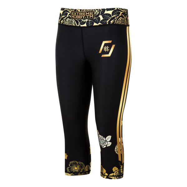Legginsy sportowe damskie EXTREME HOBBY ROSE 3/4. Czarne bielizna termoaktywna damska EXTREME HOBBY, s, bez wzorów, z elastanu, na fitness i siłownię. Za 179.00 zł.