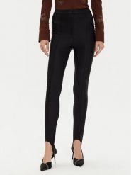 PINKO Spodnie materiałowe 104382 A27Z Czarny Regular Fit. Czarne spodnie materiałowe Pinko, bez wzorów, z materiału. Za 659.99 zł.