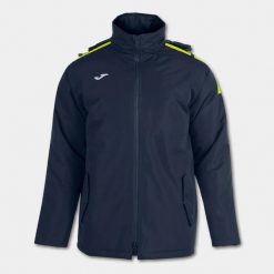 Kurtka wiatroszczelna Joma Trivor. Niebieskie kurtki Joma, bez wzorów, z polaru, z kapturem. Za 409.00 zł.