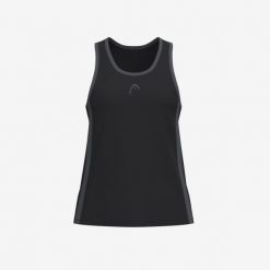 CLUB 25 TECH Tank Top Women. Czarne topy Head, s, bez wzorów, z meshu, sportowe, bez kołnierzyka, bez ramiączek. Za 135.00 zł.