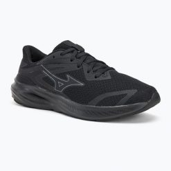 Buty do biegania Mizuno Enerzy Runnerz black/ebony. Czarne buty do biegania Mizuno, bez wzorów, z materiału, bez zapięcia, do biegania. Za 239.99 zł.