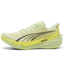 Buty Do Biegania Puma Deviate Nitro 4 Wns Damskie. Zielone buty treningowe Puma, bez wzorów, z gumy, bez zapięcia, do biegania. Za 609.99 zł.