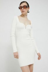Abercrombie & Fitch sukienka kolor beżowy midi dopasowana. Brązowe sukienki Abercrombie & Fitch, l, bez wzorów, z dzianiny, bez kołnierzyka, bez ramiączek, maxi, dopasowane. W wyprzedaży za 309.99 zł.