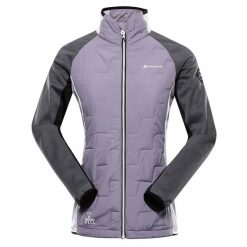 Bluza damska sportowa z wełną merino Alpine Pro Jorwa. Czerwone bluzy bez kaptura Alpine Pro, xs, bez wzorów, z wełny, bez kaptura. Za 349.00 zł.