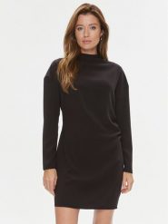 Calvin Klein Sukienka codzienna K20K206110 Czarny Regular Fit. Czarne sukienki Calvin Klein, na co dzień, bez wzorów, z syntetyku, bez kołnierzyka, bez ramiączek, proste. Za 749.99 zł.