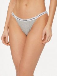 Calvin Klein Underwear Figi klasyczne 000QD5215E Szary. Szare figi Calvin Klein Underwear, bez wzorów, z bawełny. Za 49.99 zł.