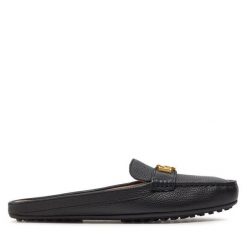 Klapki LAUREN RALPH LAUREN. Czarne klapki Lauren Ralph Lauren, bez wzorów, bez obcasa, bez zapięcia. Za 359.99 zł.