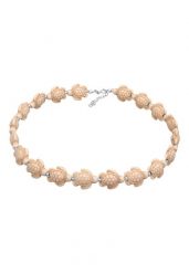 Elli Damski choker żółw z howlitem ze srebra próby 925 Naszyjniki 1 ct. Białe naszyjniki Elli, z materiału, z perłą, szklane. Za 163.99 zł.