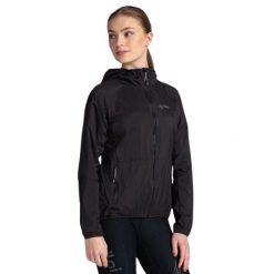 Damska kurtka outdoorowa lub do biegania Kilpi ROSA-W. Czarne kurtki do biegania Kilpi, s, bez wzorów, z nylonu, bez kaptura, do biegania. Za 215.49 zł.