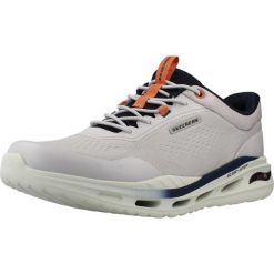 Buty SKECHERS ARCH FIT ORVAN HUNTER Szary. Szare buty trekkingowe Skechers, z materiału, bez zapięcia. Za 317.99 zł.
