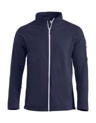 Clique Kurtka z zamkiem Ducan unisex, poliestrowa szczotkowana – dark navy. Niebieskie kurtki CLIQUE, xs, bez wzorów, bez kaptura. Za 240.51 zł.