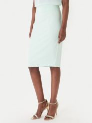 Rinascimento Spódnica ołówkowa CFC0128651003 Zielony Slim Fit. Zielone spódnice Rinascimento, s, bez wzorów, z syntetyku, ołówkowe. Za 349.99 zł.