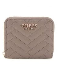 Guess Portfel w kolorze szarobrązowym - 11 x 9 x 2 cm rozmiar: onesize. Brązowe portfele Guess, z aplikacjami, z materiału. Za 178.79 zł.