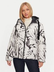 Guess Kurtka puchowa Emelie W4BL38 WGK12 Czarny Regular Fit. Czarne kurtki Guess, s, z aplikacjami, z puchu, bez kaptura. Za 499.99 zł.
