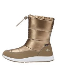 Kangaroos Kozaki zimowe "K-WW Luna RTX" w kolorze złotym rozmiar: 39. Żółte kozaki KangaROOS, na zimę, bez wzorów, eleganckie, bez obcasa, bez zapięcia. Za 188.85 zł.