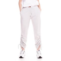 Spodnie dresowe z sznurek regulacyjny na co dzień. Szare spodnie dresowe LEONE 1947 APPAREL, bez wzorów, z dresówki. W wyprzedaży za 151.56 zł.