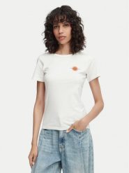 HUGO T-Shirt Deloris 5 50571074 Biały Regular Fit. Białe t-shirty Hugo, l, bez wzorów, z bawełny, bez kołnierzyka, bez ramiączek. Za 254.99 zł.