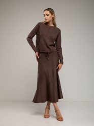 Tantra Spódnica w kolorze brązowym rozmiar: onesize. Brązowe spódnice Tantra, bez wzorów, maxi. Za 160.96 zł.