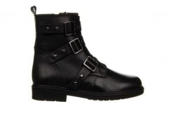 Botki Bayla-161 077 47432 125 01 Black 161582, Czarny, Skóra naturalna - 36. Czarne botki Bayla, bez wzorów, z gumy, eleganckie, z okrągłym noskiem, za kostkę, bez obcasa, bez zapięcia. W wyprzedaży za 199.00 zł.