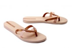 IPANEMA Kirei FEM 81805 beige/gold, klapki japonki damskie. Brązowe japonki Ipanema, bez wzorów. Za 47.99 zł.