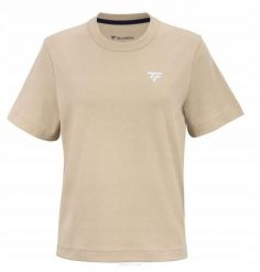 Koszulka tenisowa damska Tecnifibre Graphic Tee 2025. Brązowe t-shirty sportowe TECNIFIBRE, s, bez wzorów, z bawełny, bez ramiączek, tenisowe. Za 149.99 zł.