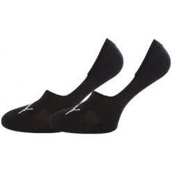 Skarpety unisex Puma Footie 2P 906245 01/1410110012. Czarne skarpetki Puma, bez wzorów, z bawełny. Za 42.99 zł.