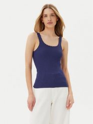ONLY Top Gemma 15314659 Niebieski Regular Fit. Niebieskie topy ONLY, xl, bez wzorów, z wiskozy, bez kołnierzyka, bez ramiączek. Za 69.99 zł.