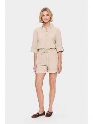 SAINT TROPEZ Szorty w kolorze beżowym rozmiar: L. Brązowe szorty Saint Tropez, bez wzorów, z bawełny. Za 81.95 zł.
