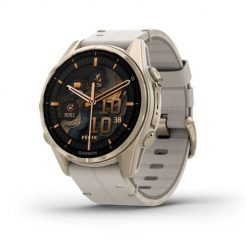 Garmin Fenix 8 43mm AMOLED Sapphire Tytan Soft Gold ze skórzanym paskiem Limestone. Niebieskie zegarki sportowe Garmin. Za 4,978.99 zł.