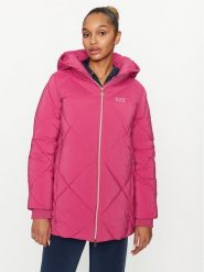 EA7 Emporio Armani Kurtka puchowa 6RTK06 TNDAZ 0420 Różowy Regular Fit. Czerwone kurtki EA7 Emporio Armani, na zimę, xl, bez wzorów, z puchu, bez kaptura. Za 809.99 zł.