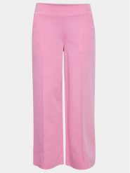 ICHI Spodnie materiałowe 20113287 Różowy Relaxed Fit. Czerwone spodnie materiałowe ICHI, bez wzorów, z materiału. Za 169.99 zł.